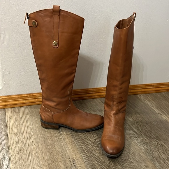Sam Edelman Penny Leather Boot, size 8, Whiskey brown. - Picture 2 of 8